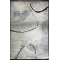 سجاد اوبرا تركي HD24A ابيض رصاصي غامق مقاس 50*80