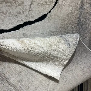 سجاد اوبرا تركي HD24A ابيض رصاصي غامق مقاس 50*80