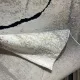 سجاد اوبرا تركي HD24A ابيض رصاصي غامق مقاس 100*200