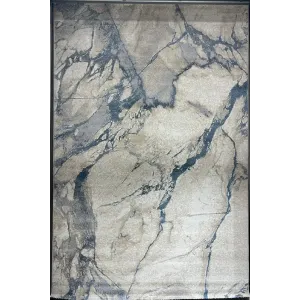 سجاد اوبرا تركي HD33A ابيض سماوي مقاس 100*300