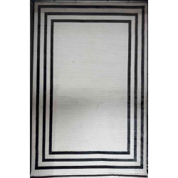 سجاد تركي برواز مودرن 42 ابيض اسود مقاس 300*400