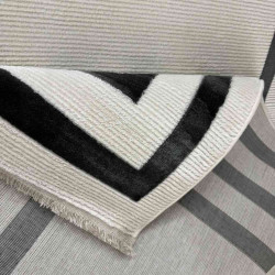 سجاد تركي برواز مودرن 42 ابيض اسود مقاس 300*400