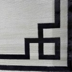 سجاد تركي برواز مودرن 43 ابيض اسود مقاس 250*350