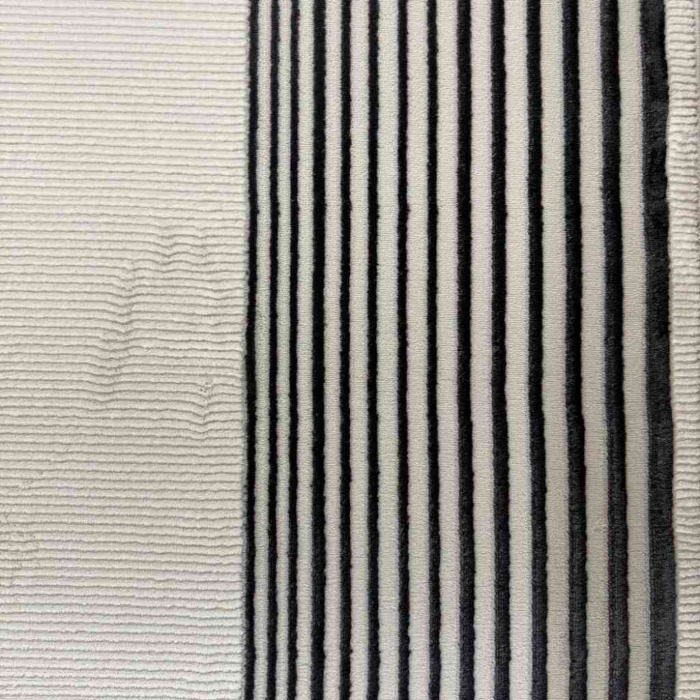 سجاد تركي برواز مودرن 44 ابيض اسود مقاس 300*400