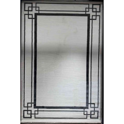 سجاد تركي برواز مودرن 76 ابيض اسود مقاس 50*80