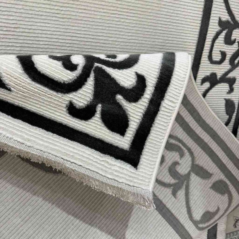سجاد تركي برواز مودرن 78 ابيض اسود مقاس 300*400 سجاد تركي برواز مودرن 78 ابيض اسود مقاس 300*400