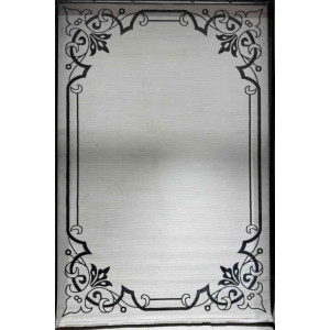سجاد تركي برواز مودرن 80 ابيض اسود مقاس 50*80