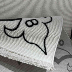 سجاد تركي برواز مودرن 80 ابيض اسود مقاس 50*80 سجاد تركي برواز مودرن 80 ابيض اسود مقاس 50*80