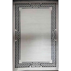 سجاد تركي برواز مودرن 83 ابيض اسود مقاس 50*80