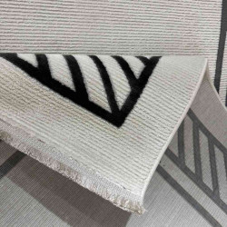 سجاد تركي برواز مودرن 83 ابيض اسود مقاس 50*80 سجاد تركي برواز مودرن 83 ابيض اسود مقاس 50*80