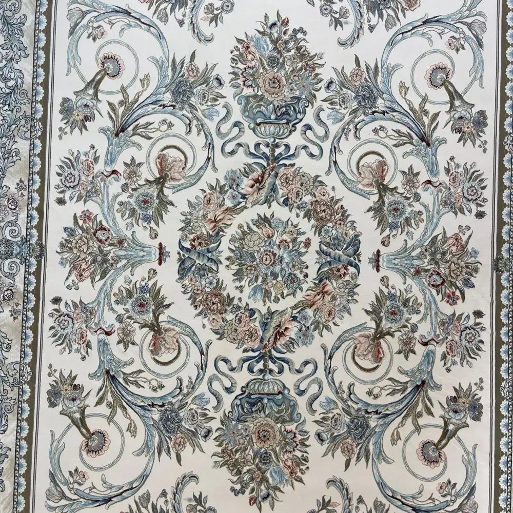 سجاد ايراني سيلا 100166 كريم مقاس 200*200 - سجاد ايراني