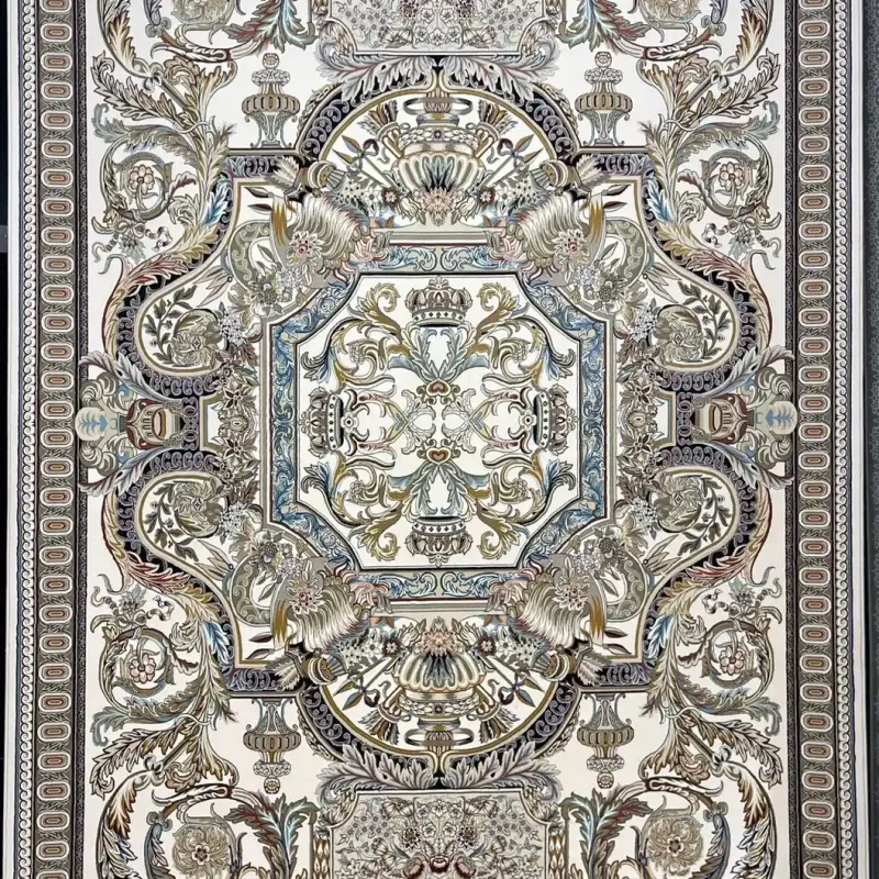 سجاد ايراني سيلا 90145 كريم فاتح مقاس 400*800