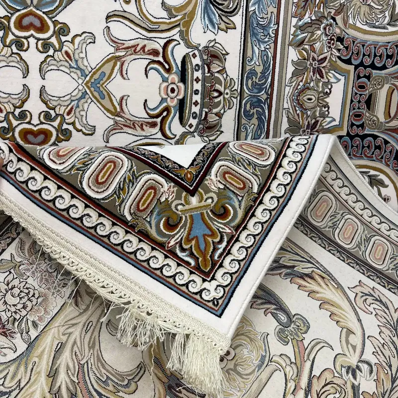 سجاد ايراني سيلا 90145 كريم فاتح مقاس 400*800