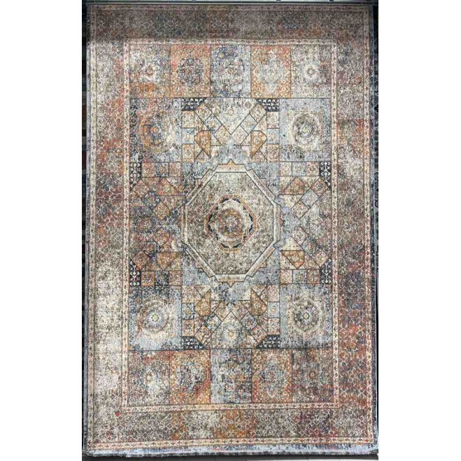 سجاد بوهيمي تركي تكنو KO63B بيج مولتي مقاس 100*300