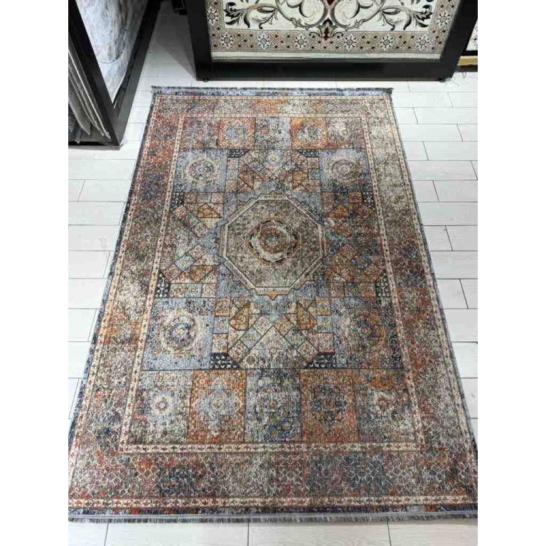 سجاد بوهيمي تركي تكنو KO63B بيج مولتي مقاس 100*300