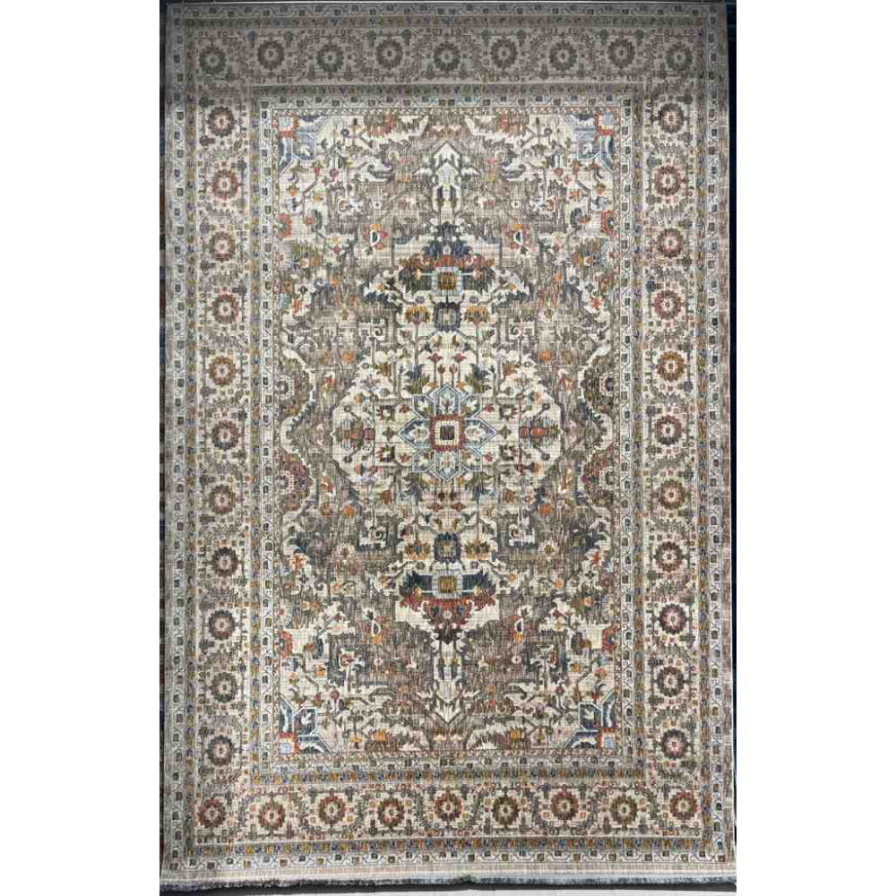 سجاد بوهيمي تركي تكنو KO66A بيج مقاس 80*150