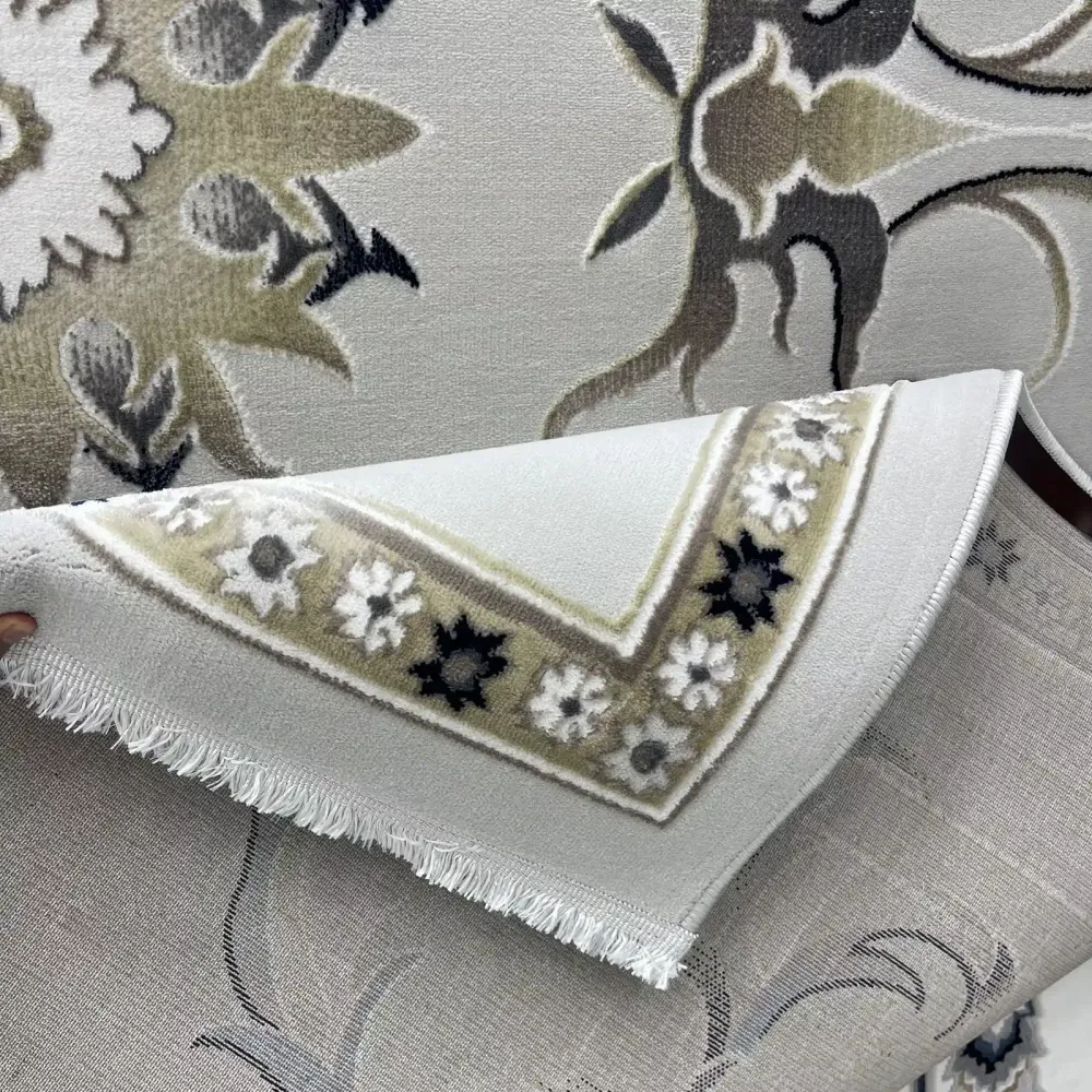 سجاد تركي بوسان نقش فرنسي القصور 007115 بيج مقاس 200*300