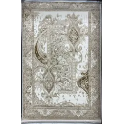 سجاد نيو بوهيمي تركي كاشان ثري دي 8339B بيج مقاس 300*400