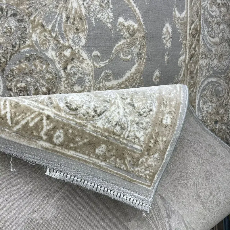 سجاد نيو بوهيمي تركي كاشان ثري دي 8339B رصاصي مقاس 80*150 سجاد نيو بوهيمي تركي كاشان ثري دي 8339B رصاصي مقاس 80*150