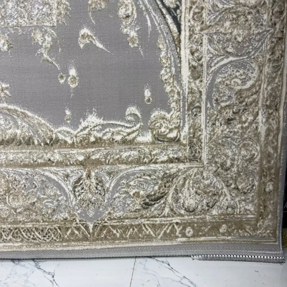 سجاد نيو بوهيمي تركي كاشان ثري دي 8339B رصاصي مقاس 80*150 سجاد نيو بوهيمي تركي كاشان ثري دي 8339B رصاصي مقاس 80*150