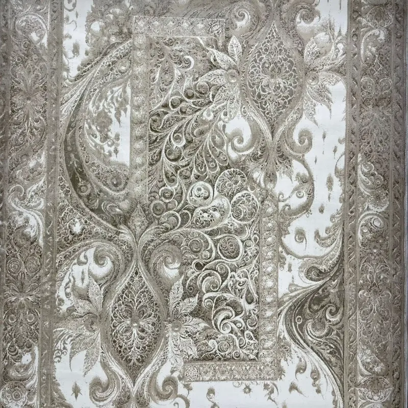 سجاد نيو بوهيمي تركي كاشان ثري دي 8339B فيزون مقاس 100*300