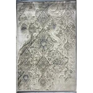 سجاد نيو بوهيمي تركي كاشان ثري دي 8555A سماوي مقاس 300*400
