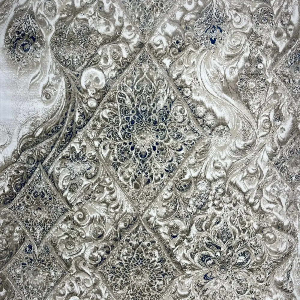 سجاد نيو بوهيمي تركي كاشان ثري دي 8555A سماوي مقاس 300*400 سجاد نيو بوهيمي تركي كاشان ثري دي 8555A سماوي مقاس 300*400