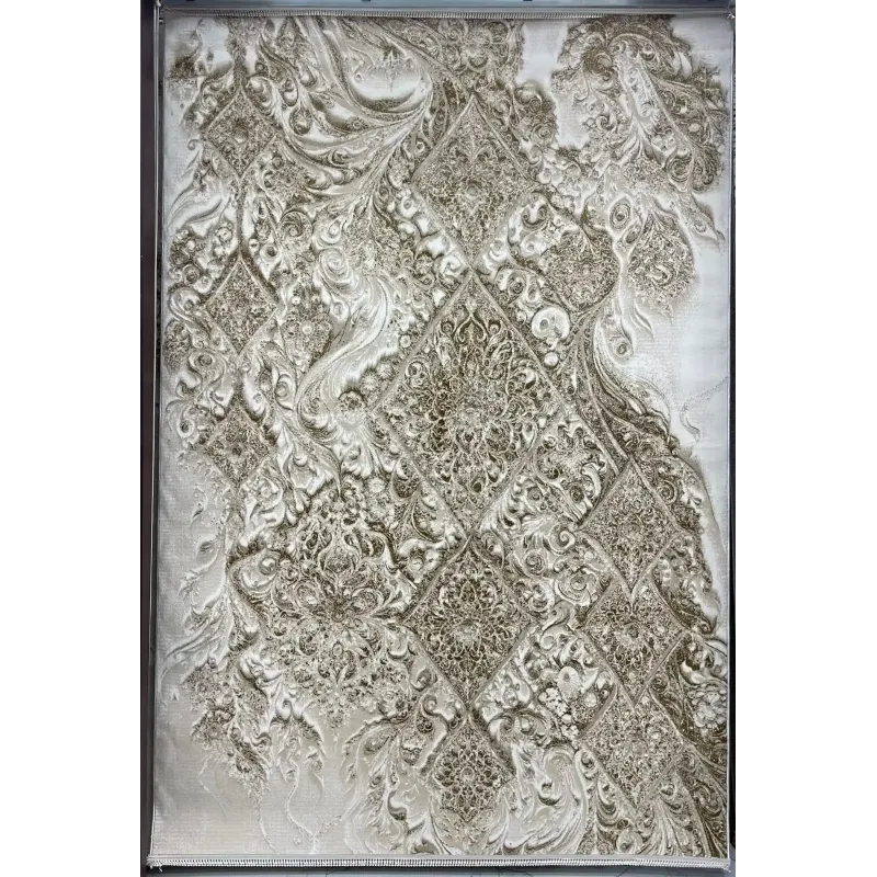 سجاد نيو بوهيمي تركي كاشان ثري دي 8555A كريم مقاس 80*150