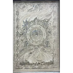 سجاد نيو بوهيمي تركي كاشان ثري دي 8556A سماوي مقاس 80*150
