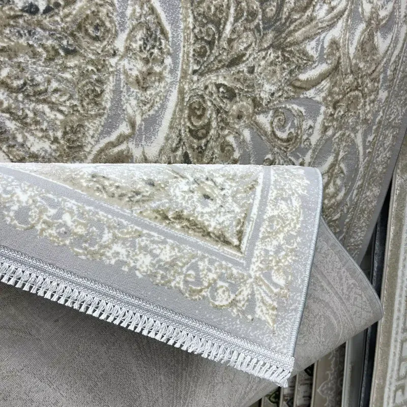 سجاد نيو بوهيمي تركي كاشان ثري دي 8556A رصاصي مقاس 80*150 سجاد نيو بوهيمي تركي كاشان ثري دي 8556A رصاصي مقاس 80*150