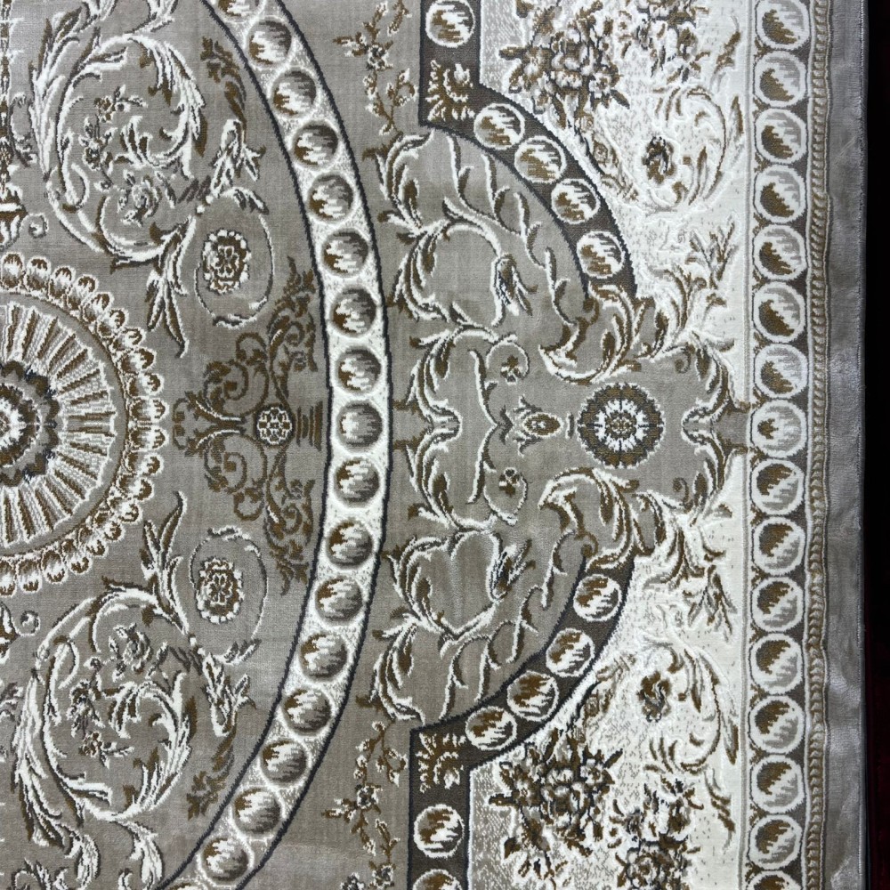 سجاد تركي تبريز كلاسيك سميك 43450F بيج مقاس 400*600
