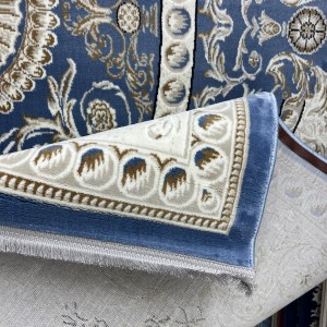 سجاد تركي تبريز كلاسيك سميك 43450F سماوي مقاس 50*80