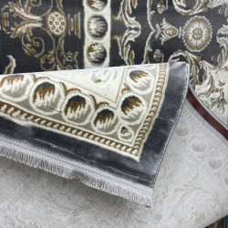 سجاد تركي تبريز كلاسيك سميك 43450F رصاصي مقاس 50*80