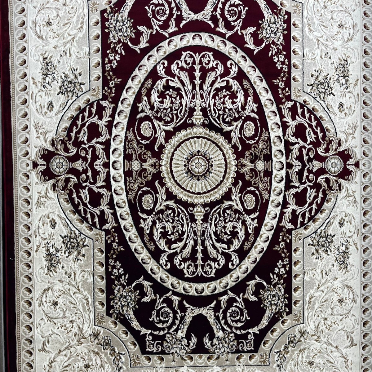 سجاد تركي تبريز كلاسيك سميك 43450F احمر مقاس 100*200
