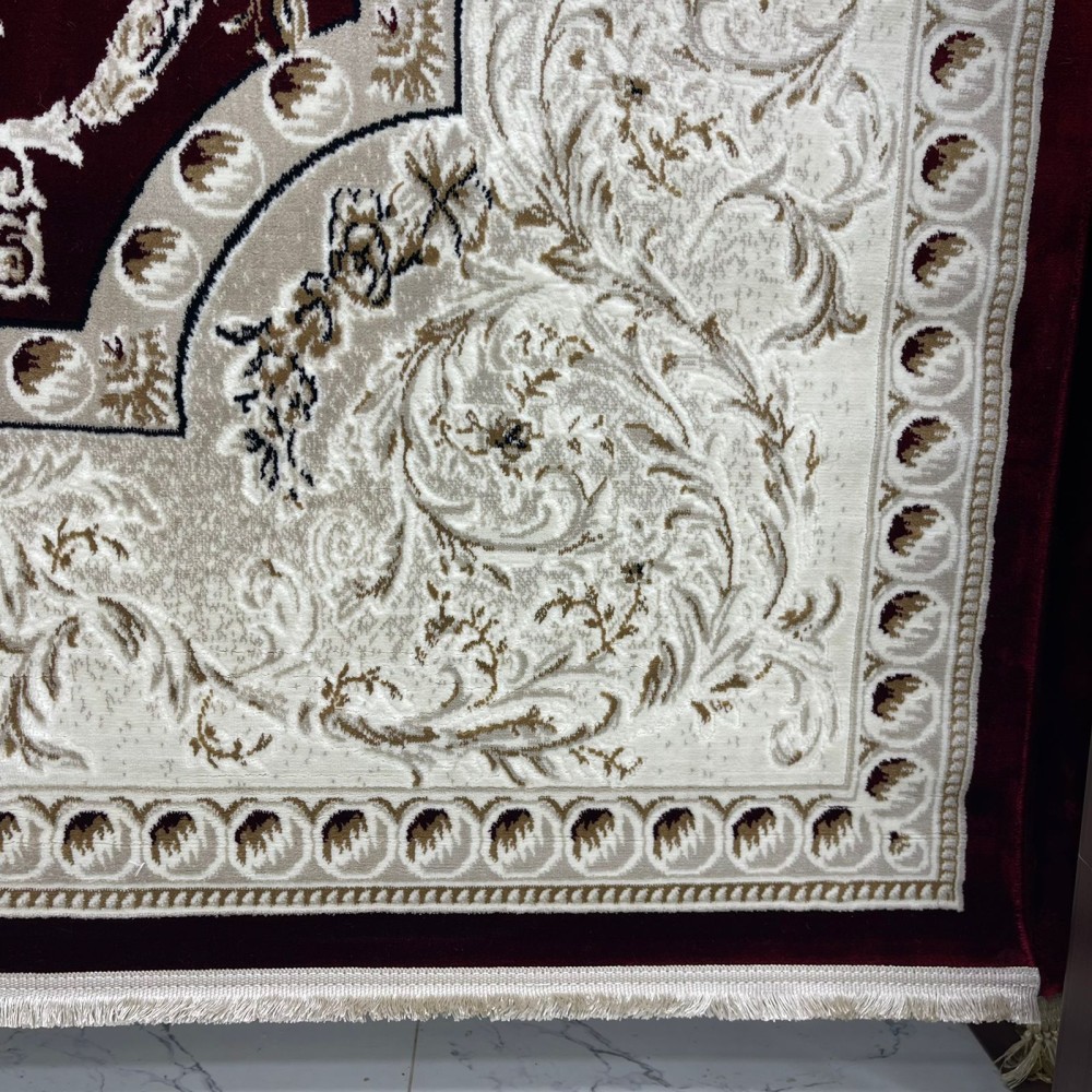 سجاد تركي تبريز كلاسيك سميك 43450F احمر مقاس 50*80