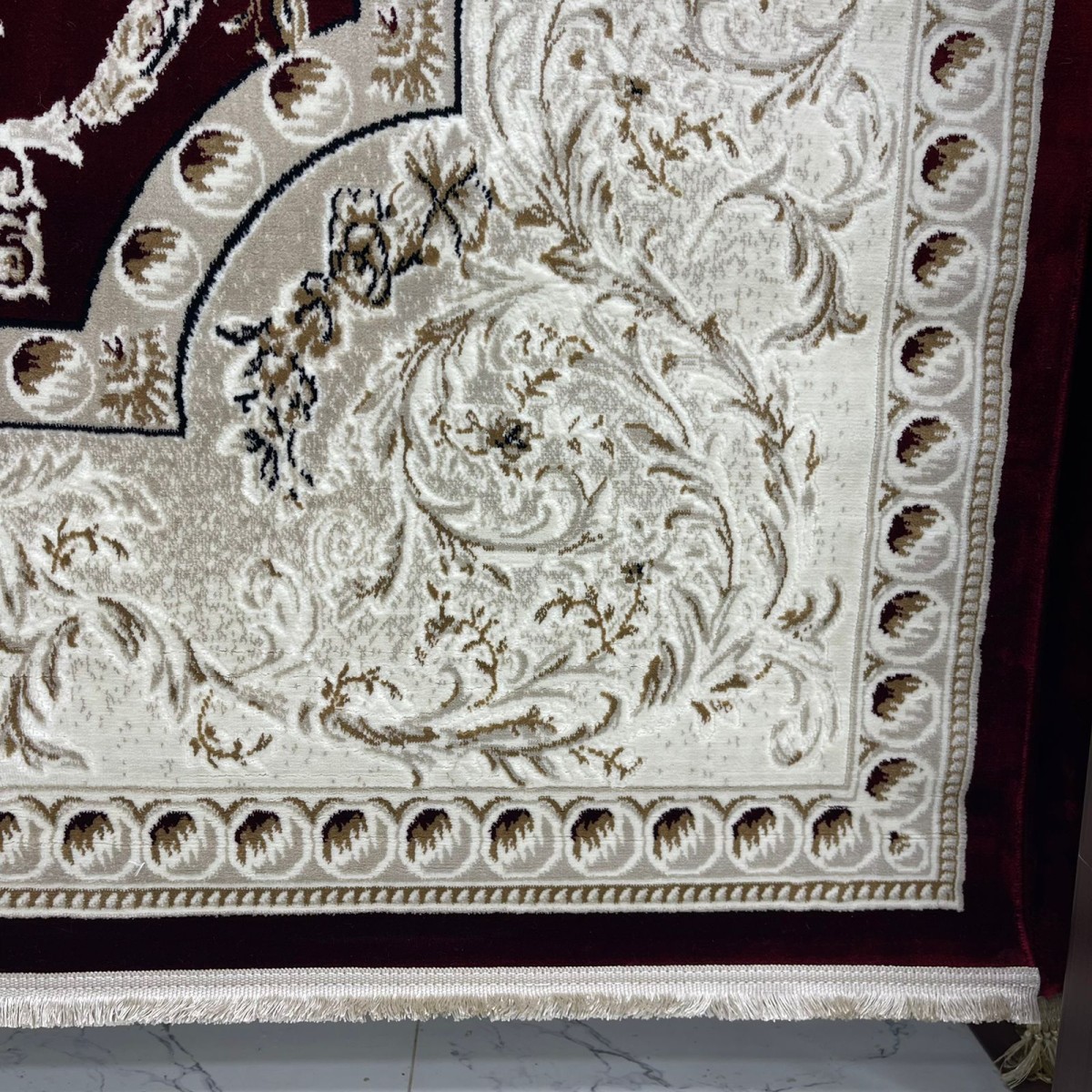 سجاد تركي تبريز كلاسيك سميك 43450F احمر مقاس 100*200