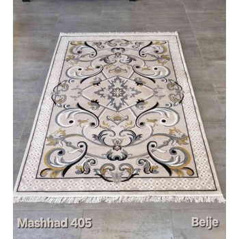 سجاد تركي فرنسي ملكي مشهد 405 بيج مقاس 500*600
