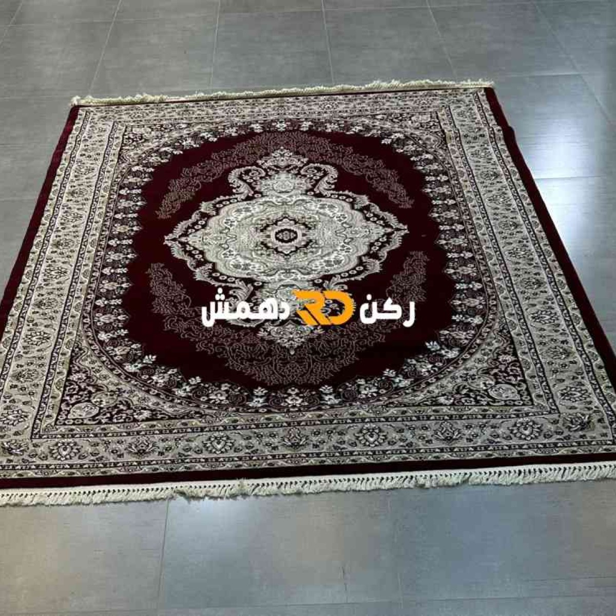 سجاد تركي سوبر امبريال لون احمر عنابي مقاس 200*300
