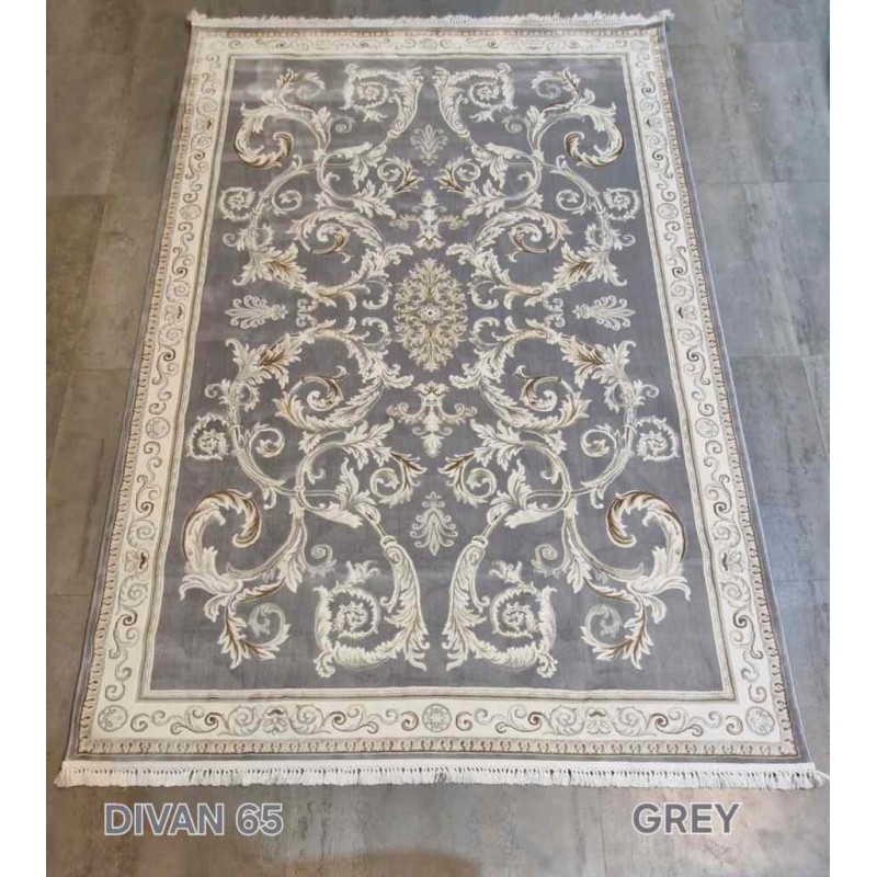 سجاد تركي ديفان 39465A رصاصي مقاس 300*500