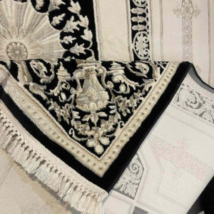 سجاد تركي ديفان 40989A اسود مقاس 80*150