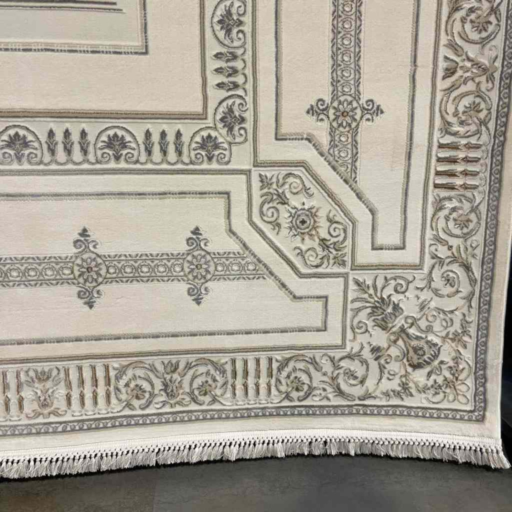 سجاد تركي ديفان 40989A كريم رصاصي مقاس 400*600 سجاد تركي ديفان 40989A كريم رصاصي مقاس 400*600