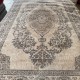 سجاد بوهيمي تركي امبيرا KC05A بيج مولتي روز مقاس 50*80