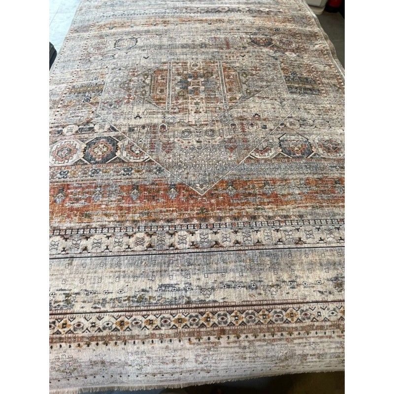 سجاد بوهيمي تركي امبيرا KO80A بيج انثراسيت مقاس 200*300