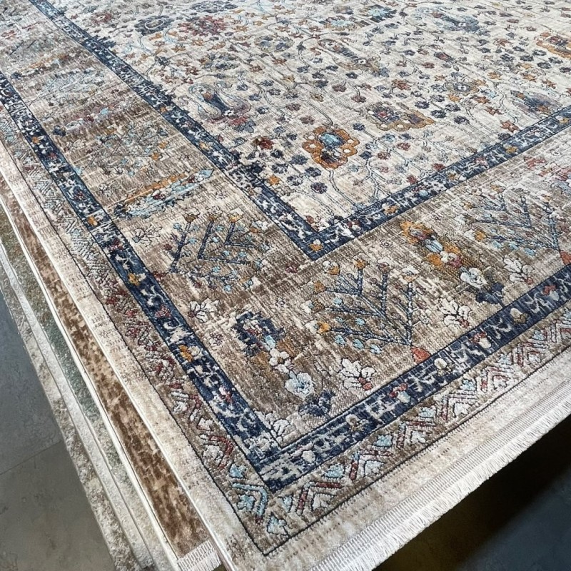 سجاد بوهيمي تركي امبيرا KP75A كريم بيج غامق مقاس 300*400