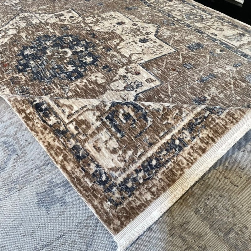 سجاد بوهيمي تركي امبيرا K086G بيج غامق مقاس 50*80