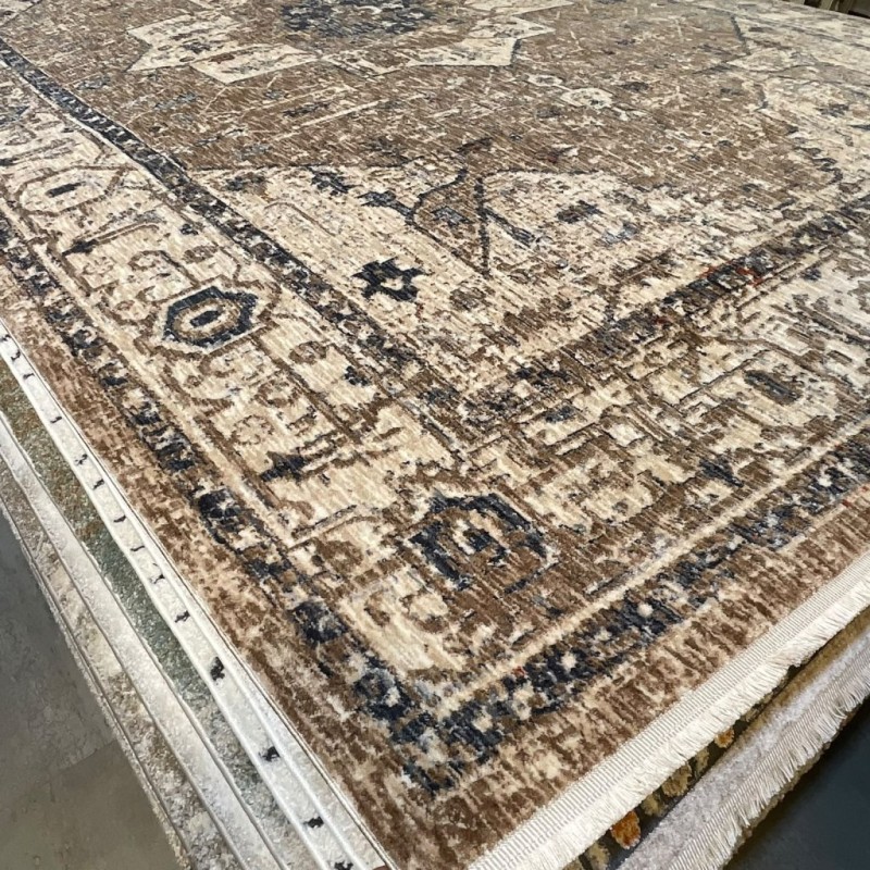 سجاد بوهيمي تركي امبيرا K086G بيج غامق مقاس 50*80