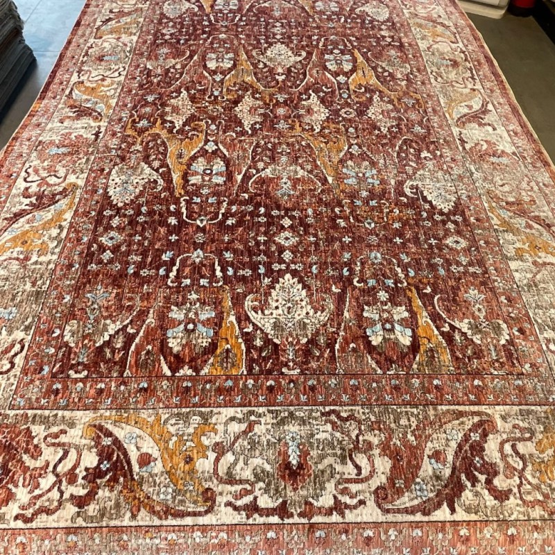 سجاد بوهيمي تركي امبيرا KP94D احمر كريم مقاس 200*300