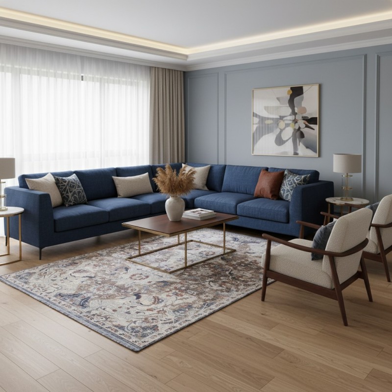 سجاد بوهيمي تركي امبيرا KP97A بيج غامق مقاس 300*400
