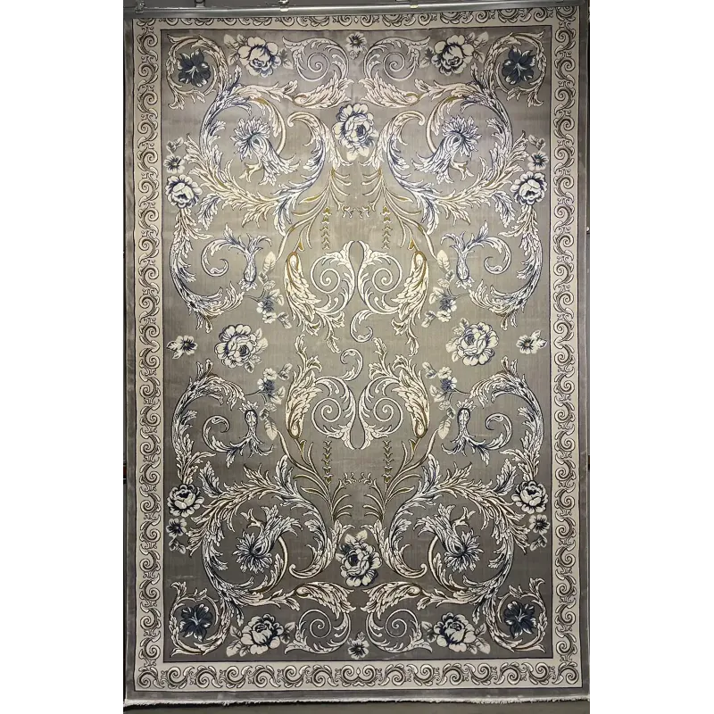 سجاد تركي جود نقش فرنسي 42001A رصاصي مقاس 100*200