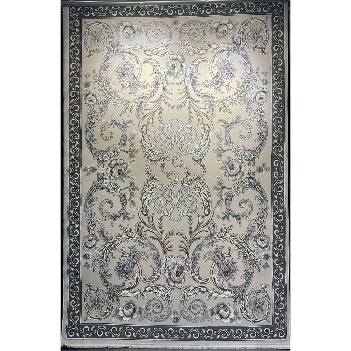 سجاد تركي جود نقش فرنسي 42001A رصاصي فاتح مقاس  400*400